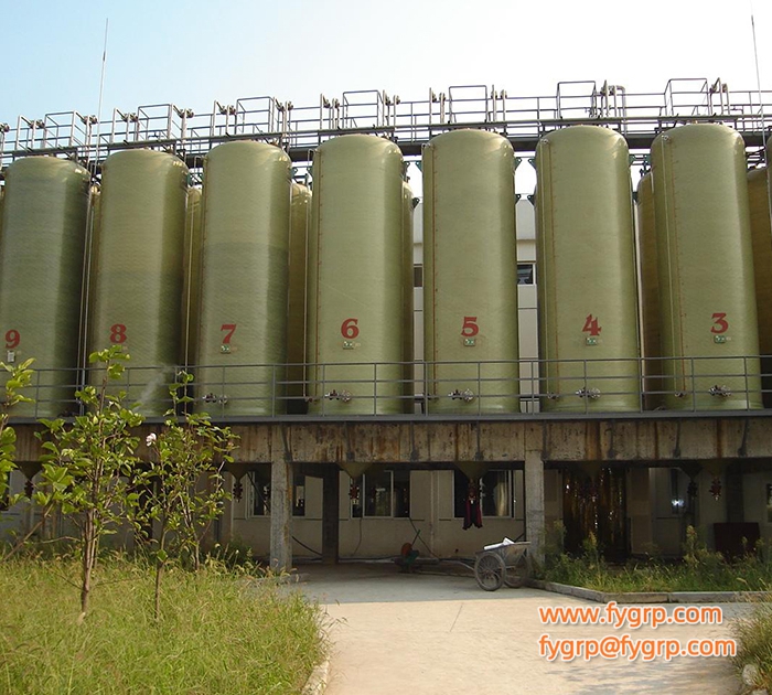 Tanque vertical de almacenamiento de FRP